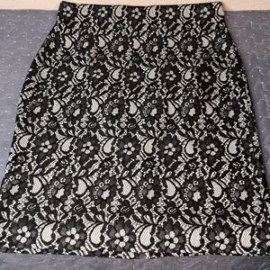 Worthington black lace skirt size 12